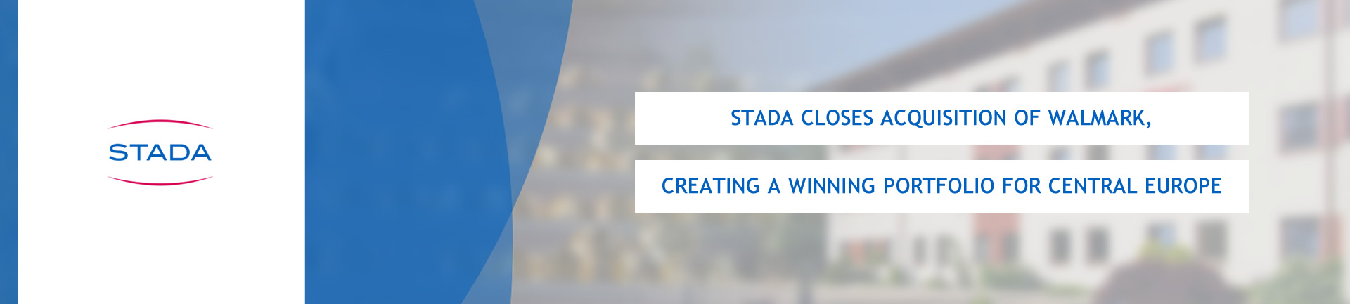 STADA closes acquisition of Walmark, creating a winning portfolio for Central Europe